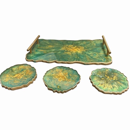 Set vassoio sottobicchieri - set, 3