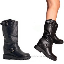 SCARPE Donna Stivali Anfibi