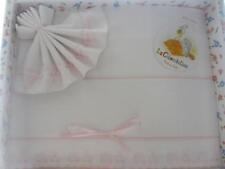 SET LENZUOLA CULLA 3 PEZZI (SOTTO+SOPRA+FEDERA) "TRENINO" DA RICAMARE