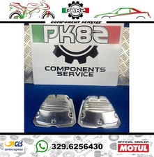 COPERCHI VALVOLE MOTO GUZZI 2V CROMO V35 V50 V65 V70 V7 19023600 COPPIA ORIGINAL