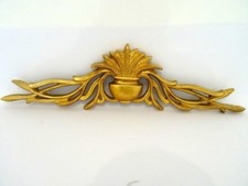 Fregio frontino sovraporta in legno foglia oro 85 cm da collezione ingresso casa