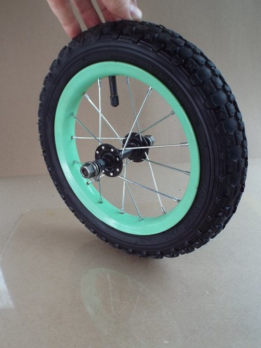 Ruota anteriore bici verde - anteriore,