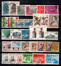 Italia 1971-72 Sass. 1143-73 Usato 100% Personalità,Alitalia,Canoa,Unicef