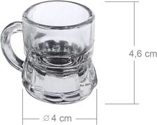 6 Bicchierini vetro liquore forma boccale ciupito