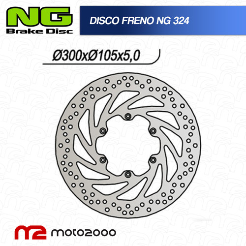 Disco freno anteriore 324 - ng,