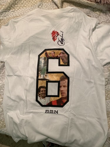 Maglia milan firmata - milan, baresi