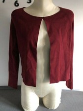 L'Autre Chose original cardigan viscosa donna bordeaux tg M/woman's cardigan