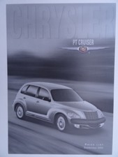 Listino prezzi Chrysler PT