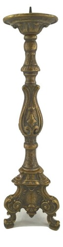 Candelabro portacero bronzo - portacero,