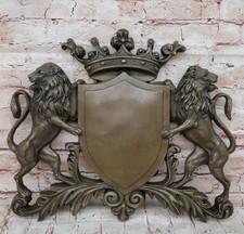 Targa In Bronzo Con Scudo E