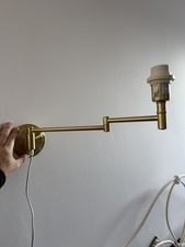 Lampada da parete Ikea Stämma singola lampadina perno ottone braccio articolato - plug in