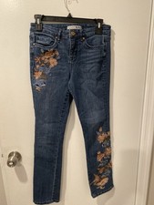 Code Bleu Floral Jeans 