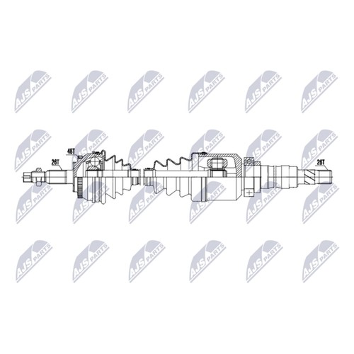 Albero motore nty - nty, 1029mm