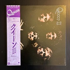 QUEEN II 1982 LP JAPAN OBI Led Zeppelin FREDDIE MERCURY David Bowie RARE