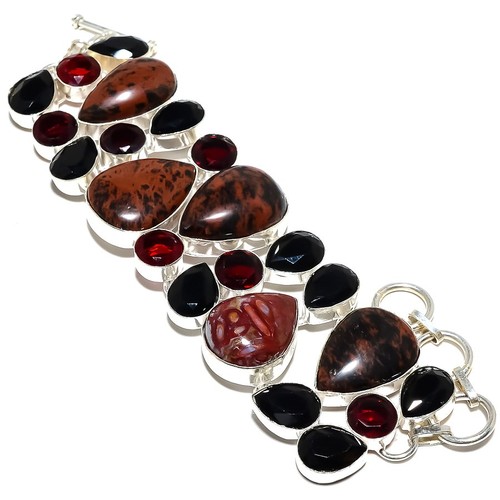 Bracciale mogano diaspro e - in,