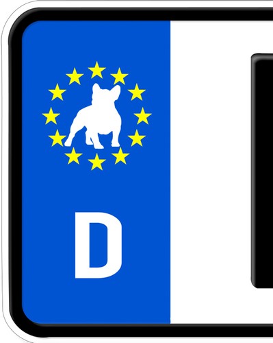 Adesivo bulldog francese - adesivo,