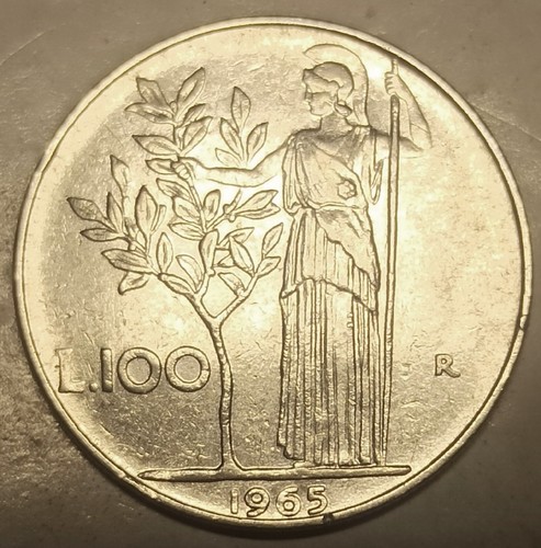 100 lire 1965 - 100,