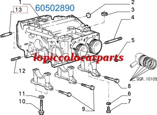 60502890 perno basamento - 60502890,