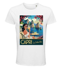 T-shirt Capri Italia La Dolce Vita divertente idea regalo Unisex cotone