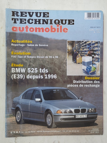 Revue technique bmw 525 - technique, tds