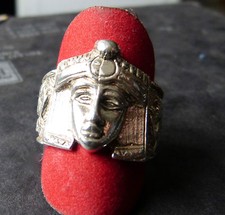 ANELLO con FARAONE IN ARGENTO