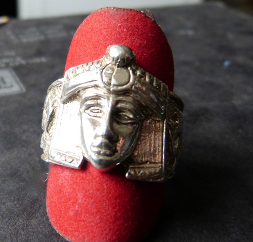 Anello con faraone argento - in,