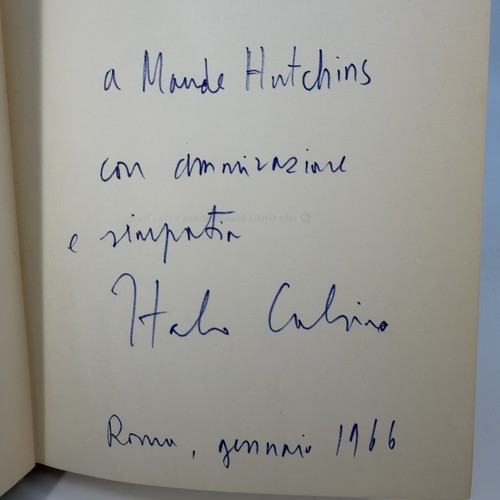 Signed inscribed italo - &,