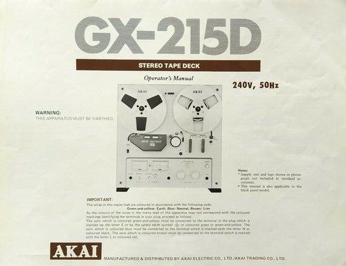 Akai 215d nastro - -, stereo