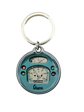 Portachiavi Vintage Porta Chiavi Auto Logo Vespa Epoca Metallo Contachilometri