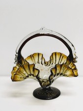 Ciotola portacaramelle In Vetro Di Murano Contorni a fazzoletto Vintage anni 50