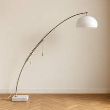 Dopo Goffredo Reggiani: lampada da terra ad arco telescopica vintage 1970