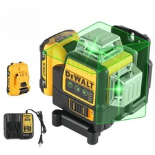 Livella Laser Dewalt DW089LG Verde 12V XR 360° 12 Line con Batteria + Caricatore