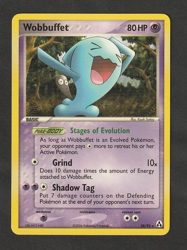 Wobbuffet pokemon card - 28/92,