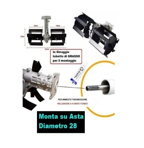 Gruppo zappette per motozappa - zappette,