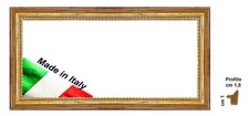 Cornice Noce con interno Oro
