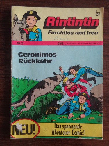 Fumetto bsv rintintin 2 - fumetto, n.2