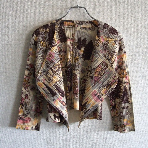 Cardigan top pleats - cardigan,