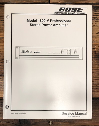 Amplificatore bose model 1800v - amplificatore,