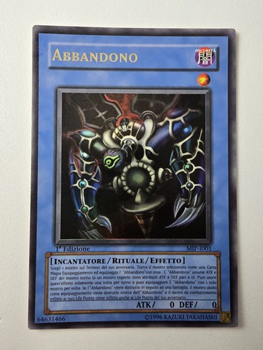 Yugioh abbandono prima - yugioh!,