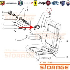 FIAT TEMPRA TIPO LANCIA DEDRA STAFFA SEDILI ANTERIORI NUOVO ORIGINALE 82438810