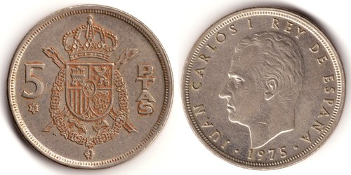 Spagna pesetas 1975 79 - 5,