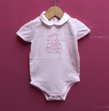 THUN girls pink bear bodysuit