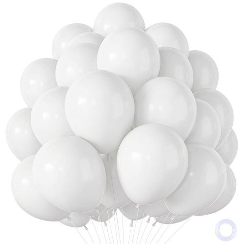Palloncini bianchi 100 pezzi - bianchi,,
