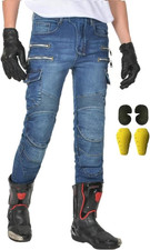 Uomo Pantaloni Da Moto Biker