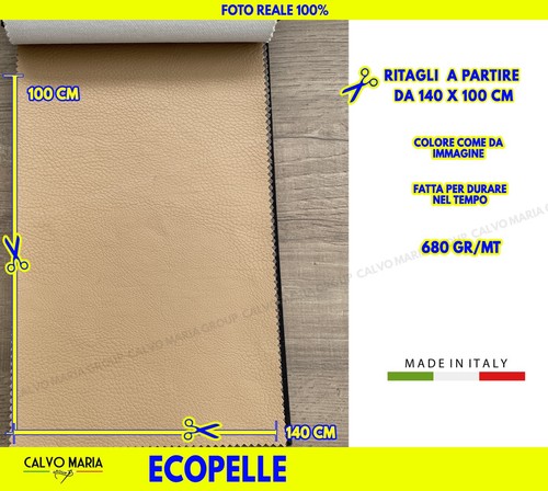 Ecopelle metro cammello - ecopelle,