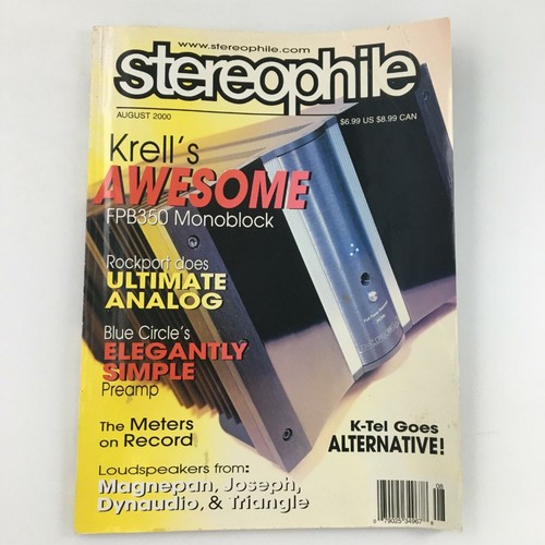 Stereophile magazine august - magazine,