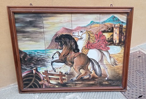 Grande quadro mattonelle - mattonelle, in