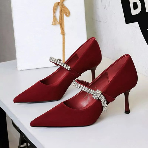 Decolte rosso vino tacco cm - decolte,