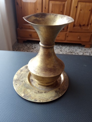 Vaso ottone con - in,