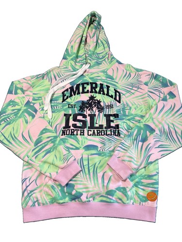 Felpa con cappuccio emerald - con,